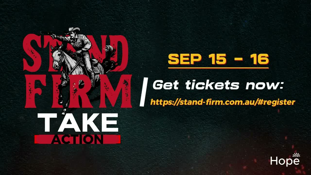 Stand Firm 2023 Take Action conference promotional artwork